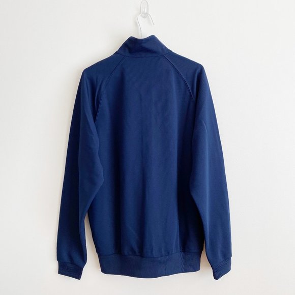 Adidas Men's Lifestyle Track Jacket, Full Zip, Two Front Waist Pockets, Indigo - Picture 8 of 13